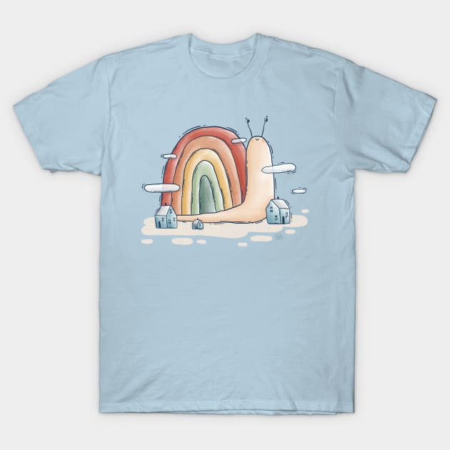 Rainbow Snail T-Shirt by Tania Tania